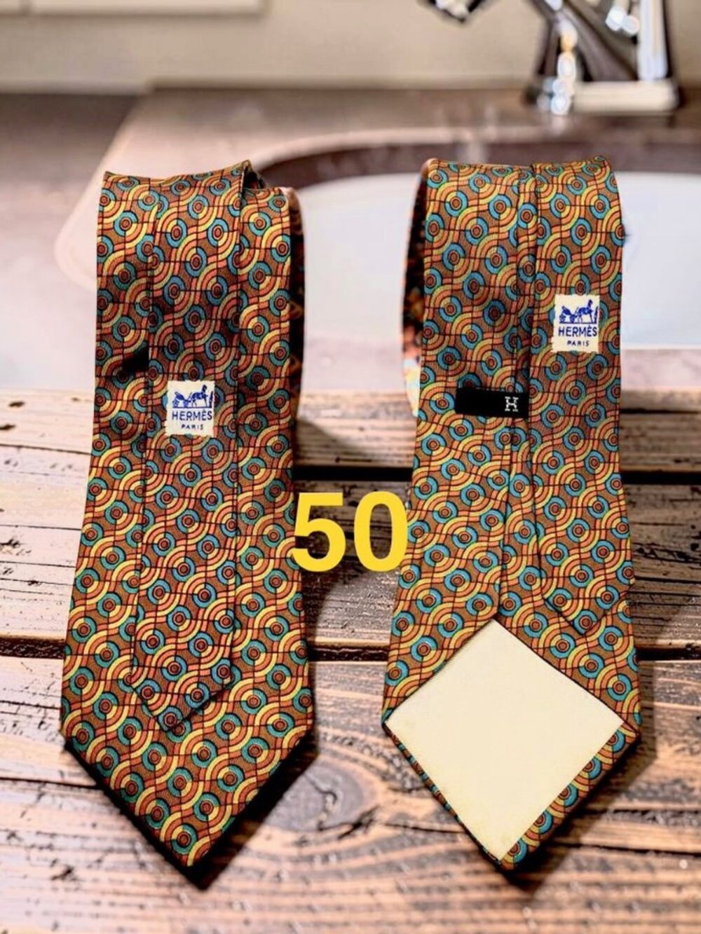 Vintage HERMES Paris necktie 100% Silk French Made Multi-Style (Select 1)